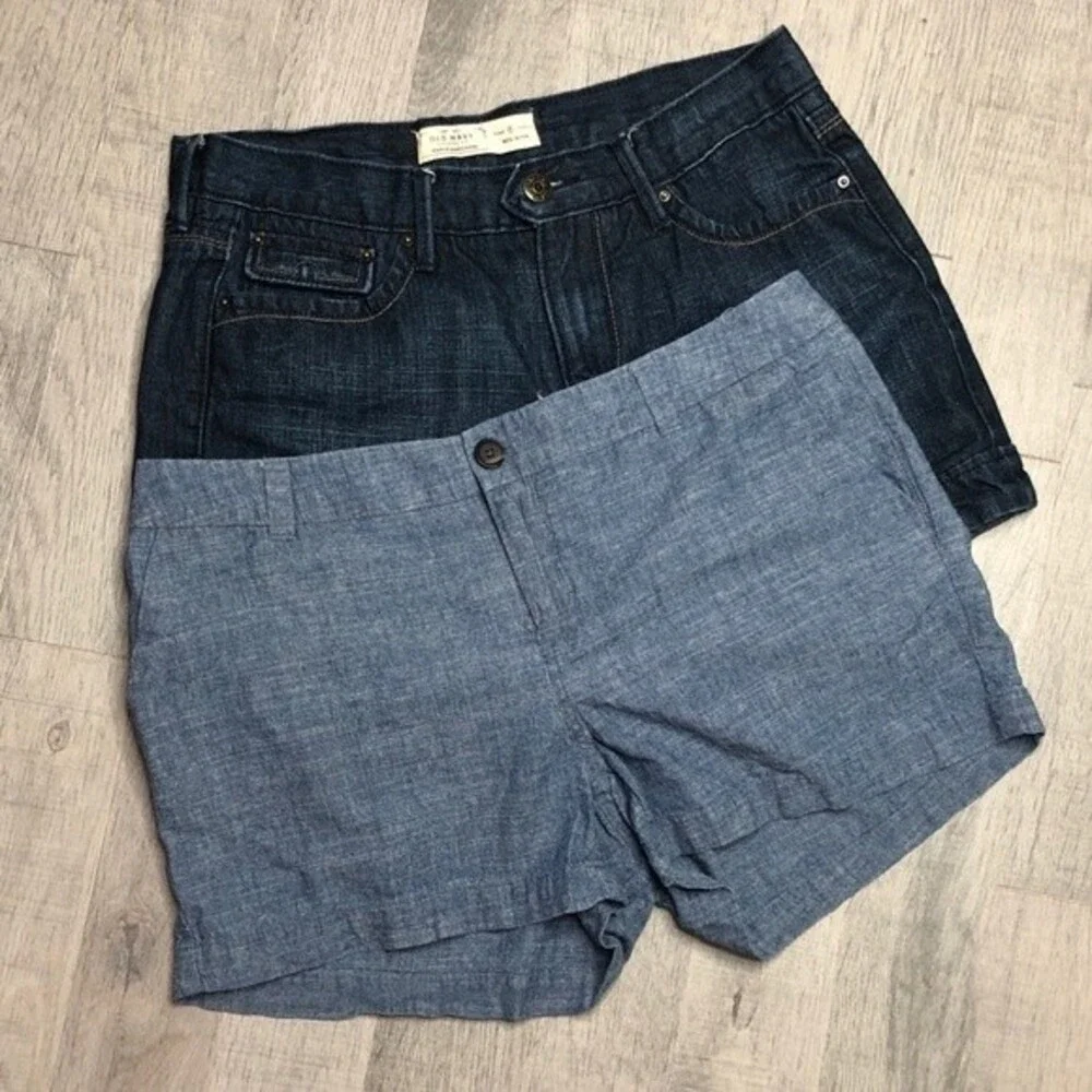 Old Navy Merona Denim Jeans Shorts lot‎ Size 6